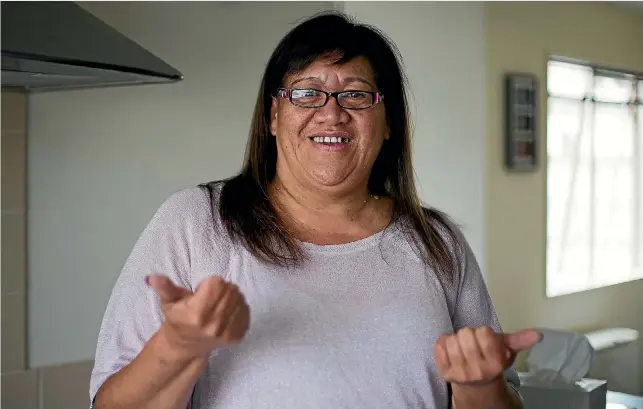  ?? PHOTO: DOMINICO ZAPATA/STUFF ?? Hamilton-based Stephanie Awheto is one of two interprete­rs fluent in te reo sign language, a language she says is constantly evolving.