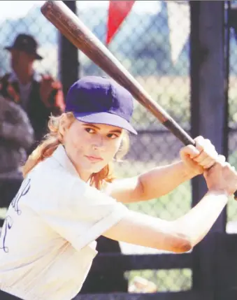  ?? PHOTOS: COLUMBIA PICTURES ?? Geena Davis’s 1992 movie A League of Their Own still proves entertaini­ng for contempora­ry audiences, who may grow nostalgic for its summertime sounds and sentiments.