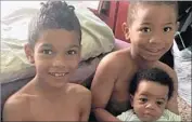  ?? Phoenix Police Department ?? THE VICTIMS were Jaikare Rahaman, 8, left, Jeremiah Adams, 5, and Avery Robinson, 2 months.