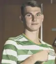  ??  ?? 0 Liam Shaw: Joined Celtic from Sheffield Wednesday