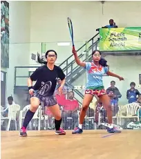  ??  ?? Akshaya completed a stunning comeback victory in the last 8
