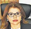  ??  ?? Karina Guadalupe Burgos es magistrada del Tribunal de Ética en representa­ción de la CSJ.