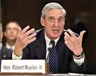  ?? J. SCOTT APPLEWHITE/AP PHOTO ?? TUGAS KHUSUS: Mantan Direktur FBI Robert Mueller ditunjuk sebagai penasihat yang mengawasi investigas­i skandal Rusia-Trump.