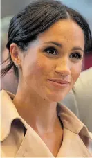  ??  ?? In-law Meghan, Duchess of Sussex