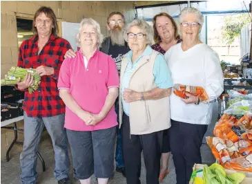  ??  ?? The small band of volunteers at Neerim District Food Relief have launched a community appeal to help purchase a $32,000 food transport van. Urging donations are volunteers (from left) Bill Finch, Judy Gleeson, Chris Morrow, Irene Hore, Lee Quine and Barb Hill.