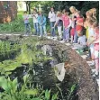  ?? RP-ARCHIVFOTO: WOLFGANG KAISER ?? Schüler forschen an einem Teich.