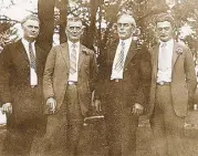  ??  ?? My great-grandfathe­r Thomas Loudon (second from left) with his brothers Rexford, John and Cyrus.