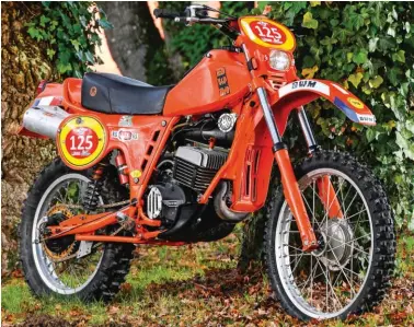  ??  ?? SWM RS 175 GS de 1980, ex-Guérand, ayant fait les ISDT 1980 et les ISDE Vintage 2020.