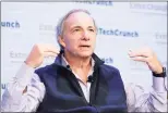  ?? Kimberly White / Getty Images for TechCrunch ?? Ray Dalio speaks at TechCrunch Disrupt San Francisco on Oct. 02, 2019.