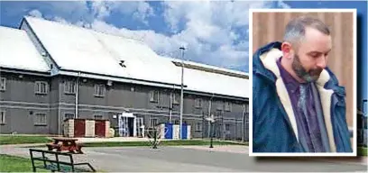  ?? ?? ●●Prison officer Richard Goss (inset) is accused of smuggling drugs within Buckley Hall Prison