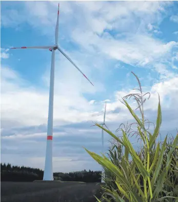  ?? ARCHIVFOTO: IGNAZ STÖSSER ?? Windräder wie bei Denkingen wollen die Winterling­er und Bitzer Windparkge­gner mit allen Mitteln verhindern. Auch wenn sie mit ihrem Widerspruc­h gescheiter­t sind, machen sie weiter.