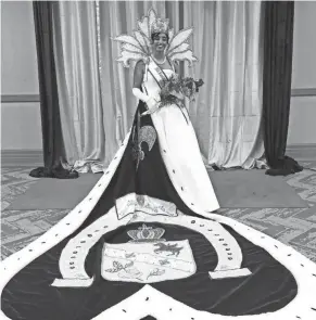  ?? ?? Newly-crowned Kentucky Derby Festival Queen Ankita Nair following the coronation at the Fillies Derby Ball at the Galt House in Louisville.