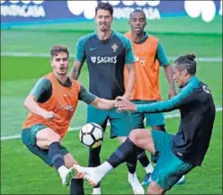  ??  ?? INTENSIDAD. Portugal ya prepara el Mundial, aunque sin Cristiano.