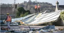  ??  ?? Storm Ophelia caused damage around the country