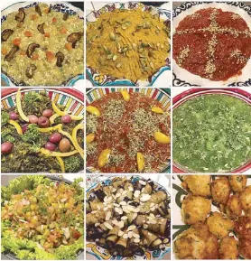  ??  ?? We'll always have Morocco: Vegetable salads and more