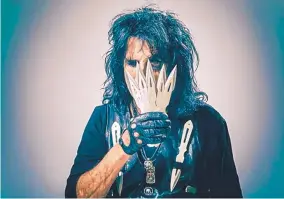  ??  ?? Rock legend Alice Cooper is touring in support “Paranormal.”