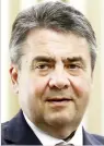  ??  ?? Sigmar Gabriel