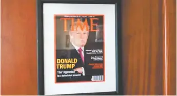  ?? ESPECIAL ?? El mandatario de EU creó su portada falsa de Time.