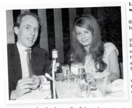  ??  ?? Ladies’ man: Willie Donaldson with Sarah Miles in 1964