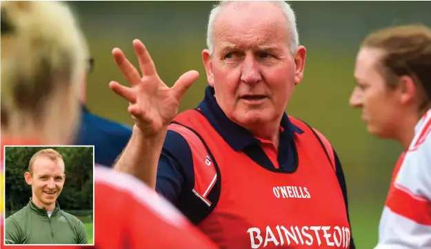  ??  ?? Louth manager Micheál McKeown suffered a brain haemorrhag­e on the morning of their Leinster JFC semi-final in June and died two days later. After speaking with Micheál’s widow, Darren Bishop (inset) took over the role and has led them to the final