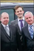  ??  ?? Ian Kirk, John Halliday and Paul McColgan of Caledonian Cremation
