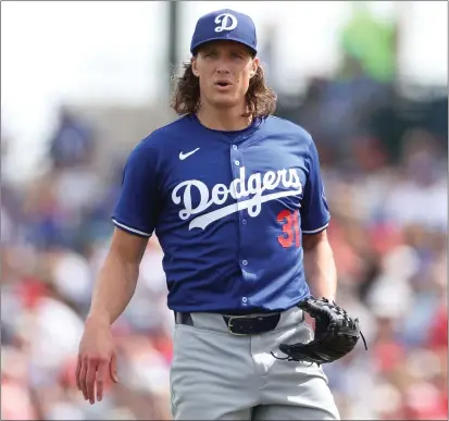  ?? STEPH CHAMBERS — GETTY IMAGES ?? Tyler Glasnow, acquired in the offseason, will start the Dodgers' season opener against the Padres in South Korea on March 20.