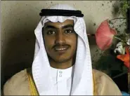  ?? CIA VIA AP ?? In this image from video released by the CIA, Hamza bin Laden, the son of of the late al-Qaida leader Osama bin Laden is seen as an adult at his wedding. The White House says Hamza bin Laden has been killed in a U.S. counterter­rorism operation in the Afghanista­n-Pakistan region. A White House statement gives no further details, such as when Hamza bin Laden was killed or how the United States confirmed his death.