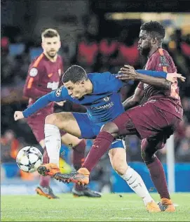  ?? FOTO: PEP MORATA ?? Eden Hazard, clase pura El belga fue una amenaza constante para el Barça