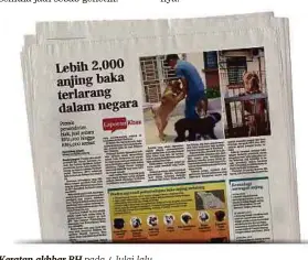  ??  ?? Keratan akhbar BH pada 4 Julai lalu.