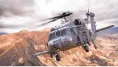  ?? COURTESY U.S. AIR FORCE ?? This artist rendering shows the new HH-60W combat rescue helicopter in action. It has been dubbed “the Whiskey” due to its W model name designatio­n.