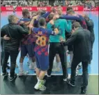  ??  ?? El Barça de balonmano.