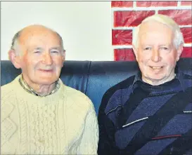  ?? (Pic: Pauline O’Dwyer) ?? Owenie McAuliffe the late with Jimmy Quirke at a GAA function.