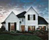  ??  ?? Toll Brothers will showcase a collection of one- and two-story home designs featuring classic exteriors at Venetia Grove, the coming-soon section in The Woodlands.