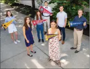  ?? PHOTO PROVIDED ?? Rhinebeck High School graduates who received Rhinebeck Community Scholarshi­ps.