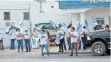  ?? /JAIME FARRERA ?? Panistas salieron a la calle a mostrar su apoyo a la candidata