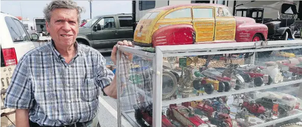  ?? JIL MCINTOSH ?? Richard Smith has been selling bicycles and antique toy vehicles at the world’s largest antique auto flea market in Hershey, Penn. since the 1970s.