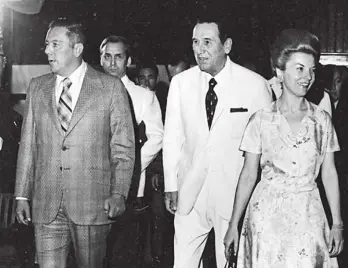  ??  ?? Torrijos en la Argentina. En enero de 1974 el presidente panameño visitó a Perón.