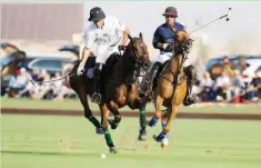  ?? Habtoor polo (right) during their game with Desert Palm at the recently concluded Dubai Cup ??