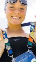  ??  ?? Andrea Santander, nadadora venezolana.