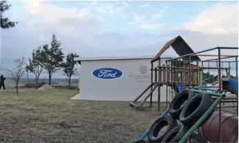  ?? ?? The initiative by Ford Motor Company of Southern Africa and the Nelson Mandela Foundation aims to support existing nursery schools that are operating in dilapidate­d buildings and do not meet the health and safety standards of the Department of Education.
Photo: Supplied