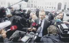  ??  ?? 0 Prosecutor Jakob Buch-jepsen outside the Copenhagen court