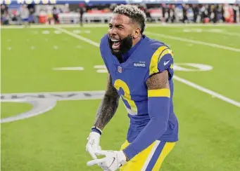  ?? Carlos Avila Gonzalez/The Chronicle ?? Three-time Pro Bowl wide receiver Odell Beckham Jr., 30, is less than nine months removed from having his second surgery since 2020 to repair his torn left ACL.