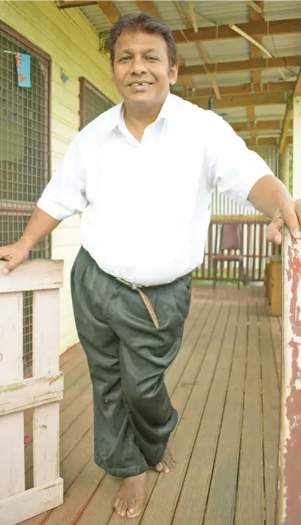  ?? Photo: Ronald Kumar ?? Pranay Hukum at his Nasinu home on October 1, 2021.