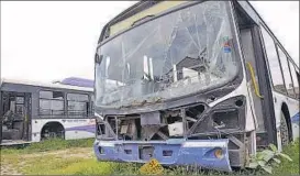  ?? DHEERAJ DHAWAN/HT ?? Many expensive buses are gathering dust at transport workshop for want of maintenanc­e.