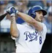  ?? THE ASSOCIATED PRESS ?? After smacking a careerbest 38 homers for the Royals last year, two-time All-Star third baseman Mike Moustakas didn’t get a lucrative deal in free agency and returned on a one-year deal for $6.5 million plus a mutual option for 2019.