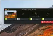  ??  ?? As well as the screen, Camtasia can also record from a Mac’s FaceTime camera and microphone in tandem.