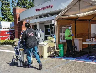  ?? Los Angeles Times file photo ?? San Diego emergency rooms have seen a decline in patients during the COVID-19 pandemic due to fears of catching the virus from other visitors, which hospital officials say is unlikely.