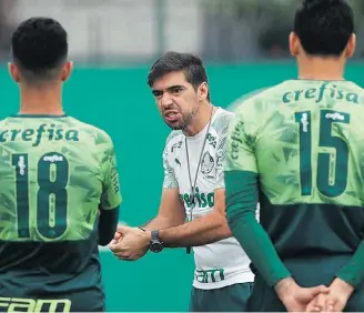  ?? CESAR GRECO/PALMEIRAS ?? Escola. Abel Ferreira se formou em Portugal, país que virou referência para treinadore­s