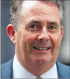  ??  ?? TOAST: Liam Fox is driving exports