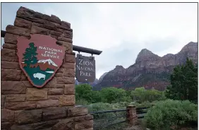  ?? (File Photo/AP/Rick Bowmer) ?? Zion National Park is seen Sept. 15, 2015, near Springdale, Utah.